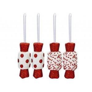 Candy Cane Sweet Bauble Decorations (Pack of 4)