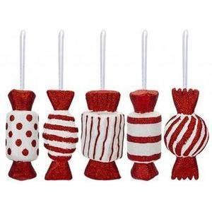 Candy Cane Sweet Baubles (Pack of 6)