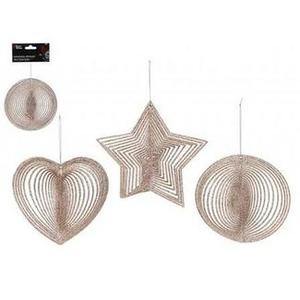 Hanging Spinner Decorations Rose Gold (Pack of 3)