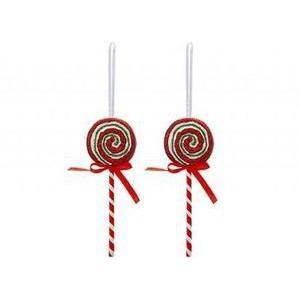 Mini Candy Cane Lollipops Decorations (Pack of 2)