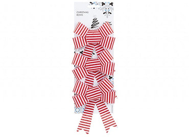 Candy Stripe Decorative Bows 3 Pack - Candy