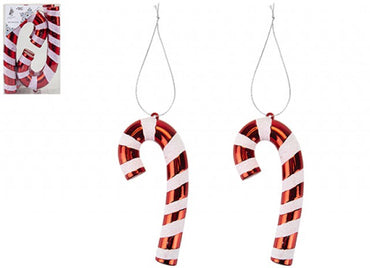 Candy Cane Bauble Hanging Decorations (Pack of 4)